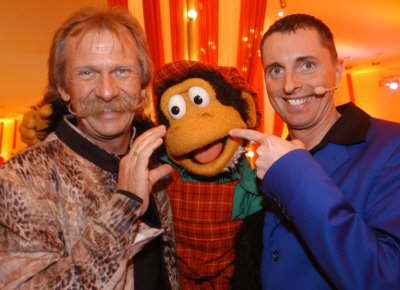 Klaus und Willi mit Henning Krautmacher von de H�hner